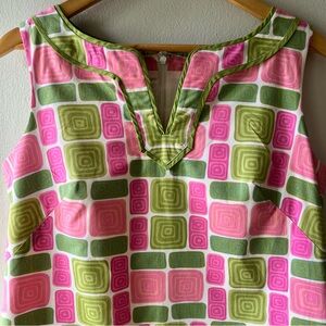 Talbot’s• Retro Tiki Shift Dress•sz 12